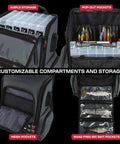 Largemouth 3.0 Tackle Backpack With Patent Pending Modular Dividers showcasing customizable compartments and tackle storage