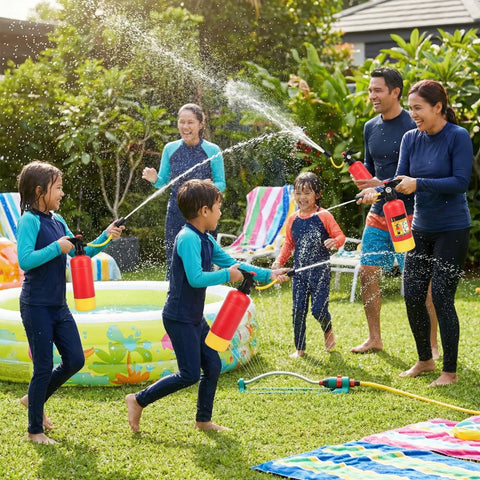 Rad Firefighter Extinguisher Squirter Toy For Kids Sick Realistic Water Blaster For Pool Party Summer Beach Outdoor Water Fight Fun Cosplay Play And Badass Birthday Present