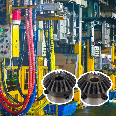 Beefy 45 Steel 1.5 Modulus Tapered Bevel Gear Wheel 8mm Hole Diameter 20 Teeth Silver Pack Of 2 in industrial setting
