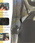 Tailgate Mesh Screen For SUV And Minivan, No-See-Ums Mosquito Prevention, featuring smooth double-sided zippers, easy setup