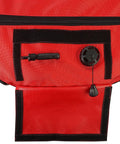 Close-up of rugged Cordura nylon cover on 29-inch Inflatable Dive Float Buoy with Flag, red and black detailing