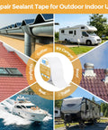 Heavy Duty RV Roof Tape 4 Inch By 50 Feet Butyl Sealant For Camper Leaks UV Resistant Weatherproof Patch for outdoor use