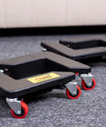 Heavy Duty Furniture Caster Set With 3 Wheel Low Profile Design For Easy Moving, featuring 2 inch swivel casters on molded plastic frames.