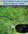 Half Inch Drip Irrigation Tubing For Garden And Landscape Main Line Hose Thick Three Millimeter Wall 50 Feet in garden setup