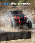 25 Inch UTV Sound Bar With Bluetooth And RGB Lighting IP66 Waterproof Amplified Powersports Speaker System For Polaris RZR Can Am