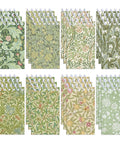 Pocket-Sized Floral Notebooks Set, 24 Mini Spiral Journals 2.36 x 3.94 Inches, 8 Vintage Botanical Designs, Lined Pages reflected