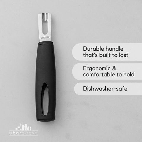 Citrus Channel Knife With Slip Resistant Handle For Cocktails And Culinary Presentations A Chef Grade Zester And Fruit Peeler on gray