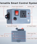Slick Pwm Smart Relay Interface For Cnc Routers Vfd Spindles Dust Collectors Air Assist Pumps Engraving Modules Easy Mainboard Plug In Automation Control Switch Hub with power switch and ports.