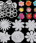 Dope 14 Piece Flower Leaves Metal Cutting Dies Set With 14 Styles for DIY Crafts and Scrapbooking, 3D Die Cuts Stencils, Carbon Steel