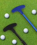 Two Way Mini Golf Set For Adults And Beginners, Adjustable Length Putters For Left Or Right Handed Players on green grass
