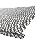Lock-In Gutter Guard for 4, 5, and 6 Inch K-Style Gutters in Black Built Tough Powder-Coated Steel Debris Guard With Tight Expanded Mesh