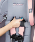 Adjusting strap on 4-In-1 Convertible Car Seat With UPF 50+ Sun Shield Canopy, Height And Angle Adjustable, Flip-Out Side Visors