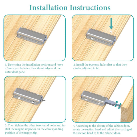 Sturdy Magnetic Push To Open Latch Brings Handle Free Cabinet Hardware With A Darn Slick Touch Release Designed For Kitchen Drawers Closets And Wardrobes Totally Bulletproof Two Pack Kit