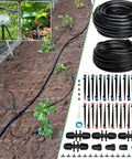 240Ft Drip Irrigation System Kit With 40Ft Of 1/2 Inch Main Tubing And 200Ft Of 1/4 Inch Distribution Tubing For Automatic Garden Watering