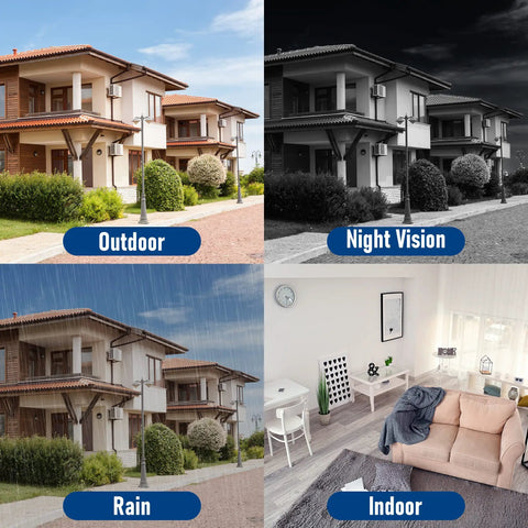 2 MP 4 In 1 AHD CVI TVI Analog Turret Dome Security Camera With Matrix IR Night Vision For Indoor Or Outdoor Use images