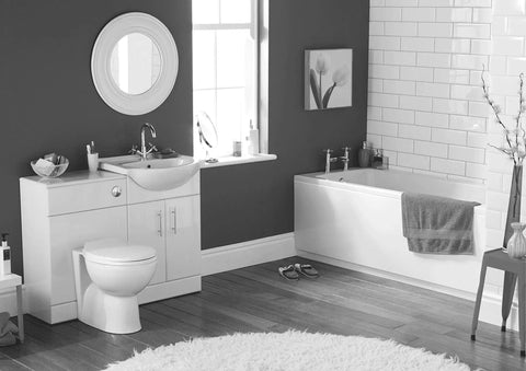 Heavy Duty No Hassle Pump Control Panel With Magnetic Contactor And Integrated Circuit Breaker For Quick Wire Up Terminal Block Ground Lug And Aux Contacts Pro Grade in a modern bathroom setting.