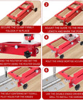 Heavy Duty Aluminum Door Hinge Jig And Game Changing Lock Installation Kit With Dead On Precision Router Template for routing hinge mortises on wood.