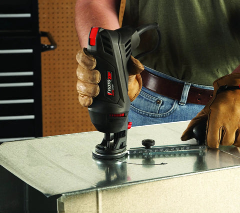 Beefy 5.5 Amp High Performance Spiral Saw Kit With 3 Collects And 2 Bits For Plunge Cuts Freehand Cuts And Cutouts, Lightweight One Hand Use, 30,000 RPM Power Tool For Precise Wood Drywall And Tile Work