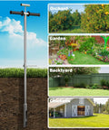 42 Inch Pro Grade Soil Sampler Probe With 304 Stainless Steel Build Ejector And Foot Pedal Reusable Sample Bag T Style Handle