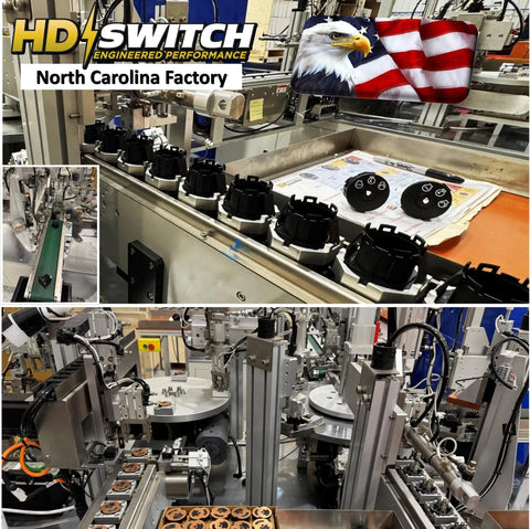 Heavy Duty Ignition Switch With Protective Umbrella Key for lawn tractors in manufacturing line