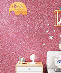 Glitter Pink Easy Peel And Stick Contact Paper Self Adhesive Wallpaper Roll 15.8 Inch By 240 Inch For Dresser Cabinets Drawers And Girls Bedroom Makeover