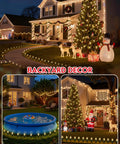 Outdoor Christmas Pathway Lights 26 Ft Connectable C9 LED String Lights Waterproof With 20 LEDs And Stakes for festive walkways