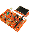 Oscilloscope DIY Kit Bundle With 100MHz Probe, Clip Probe, And ESD Safe Silicone Mat For Replacement Of DSO138, shown with components