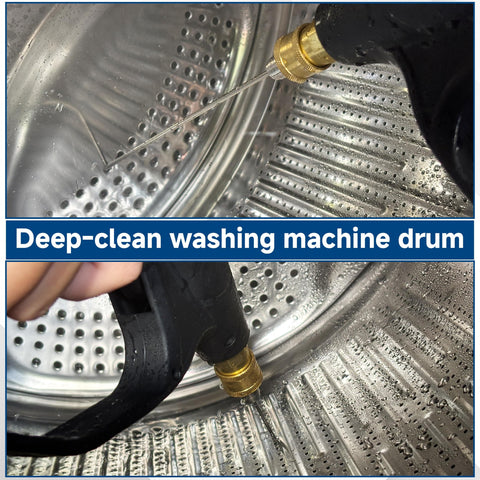 Needle Nozzle Kit For High Pressure Cleaning with Stainless Flush Wand cleaning washing machine drum