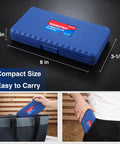 Blue storage case for Torx Bit Socket Set T8 To T60 With 1/4 In 3/8 In And 1/2 In Drive, compact and easy to carry.