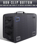 Golf Trunk Organizer Storage Portable And Foldable Travel Locker For Road Trips And Car Golf Gear On The Go, Waterproof 601D Oxford Fabric with non-slip bottom.