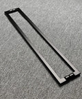 Barn Door Handle Matte Black 24 Inch Back To Back Double Sided Long Door Pull For Shower Glass Doors And Wooden Barn Doors Modern Push Pull Handle For Entryway And Home Cabinet Use Everyday, matte black 304 stainless steel