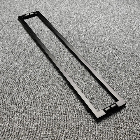 Barn Door Handle Matte Black 24 Inch Back To Back Double Sided Long Door Pull For Shower Glass Doors And Wooden Barn Doors Modern Push Pull Handle For Entryway And Home Cabinet Use Everyday, matte black 304 stainless steel