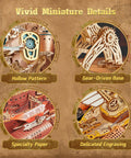 Steampunk Airship 3D Wooden Puzzle Kit For Adults And Teens DIY Voyage Model Dope Home Decor Display Hollow and Gear Detail