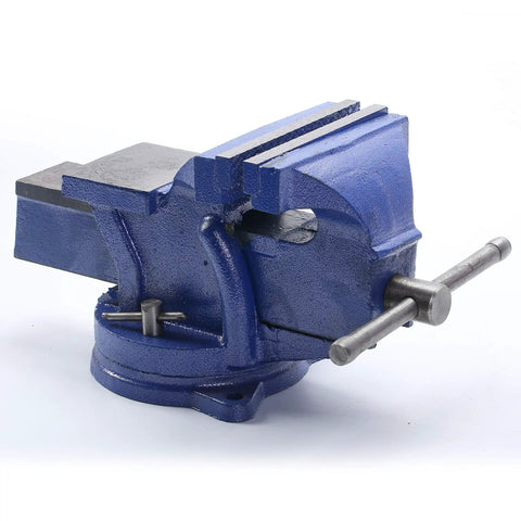 Heavy Duty 6-Inch Swivel Bench Vise With Locking 360-Degree Swivel Base For Metal Milling Tabletop Workbench Clamp Press 150mm Jaw Ideal For Home Shop Projects
