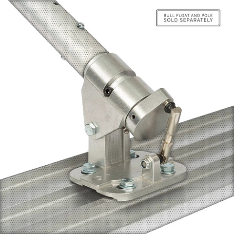 Hustler Bull Float Bracket For Concrete Finishes, Heavy Duty Aluminum Construction, Lightweight Yet Durable, Large Grease Reservoir For Smooth, Controlled Operation On Pro Grade Poured Concrete Projects