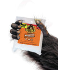 Gorilla hand holding pack of Weatherproof Hot Glue Sticks 4 Inches Long By 0.43 Inches Diameter Clear Pack Of Two With 90 Sticks
