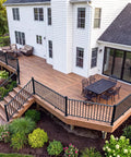 Rock Solid Black Aluminum Railing Posts With Included Mounting Screws Weather Resistant Outdoor Deck Fence Hardware Heavy Duty Powder Coated support for patio deck.