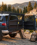 Heavy Duty Rear Back Door Damper Direct Bolt On Liftgate Strut For Toyota Fj Cruiser 2007 To 2014 holding open tailgate outdoors.