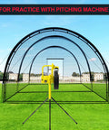 Portable Baseball Batting Cage For Backyard Or Field With Heavy Duty Frame And Net Multi Sport Training For Baseball Softball Golf