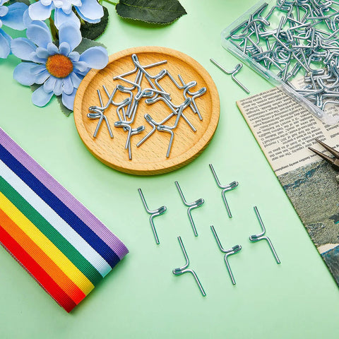 100 Piece Lawn Chair Webbing Clips Set For Fast DIY Chair Frame Repair Durable Metal Clips With Rubber Webbing Replacement