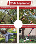 Extendable 28 To 41 Inch Lopper With Compound Action Heavy Duty Tree Pruner 2 Inch Clean Cut Capacity Alloy Steel Blade in use