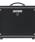 Front view of the Katana 50 Gen 3 Guitar Amp Compact 50-Watt Combo With 12-Inch Speaker, showing black grille and handle.