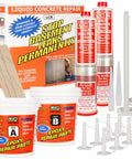 LCR Epoxy Concrete Crack Repair Kit Stop Leaks With High Performance Structural Bonding Professional Grade DIY Friendly