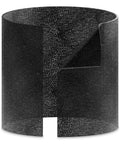 Replacement Carbon Filter for Standard Large HEPA Purifier 3 Pack Odor and Gas Reduction, carbon layer, black, rolled view