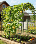 7 Ft Tall Garden Arch Tunnel Trellis For Climbing Plants, Easy Setup No Tools Needed Metal Walkway Arbor With Vines Growing
