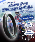 Heavy Duty 3.00-12 Inner Tube For Dirt Bikes, 2mm Thick Butyl With TR4 Valve, motocross background