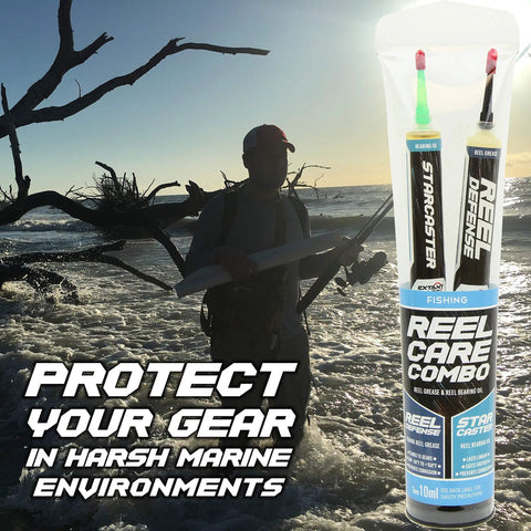 Reel Care Oil And Grease Kit With Two 10ml Syringes For Spinning And Baitcasting Reels, Works In Freshwater Saltwater Hardwater, Low Temp Performance -50F/-40C, All Weather Reel Maintenance For Smoother Casting And Longer Gear Life. Two 10ml syringes