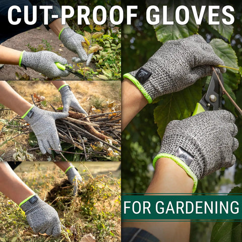 Cut Resistant Wood Carving Gloves Level 5 For Whittling, Woodworking And Food Prep used for gardening tasks