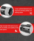 Diamond core drill bit, 3/4 inch, vacuum-brazed hole saw; two-angle views show ZKH marking.