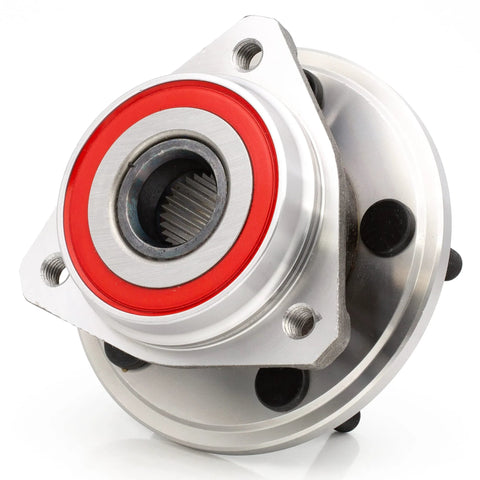 Front Wheel Hub Bearing Assembly For Jeep Wrangler 2000 To 2006 And Cherokee 1999 To 2001 Non ABS 5 Lug With Full Cast Rotors
